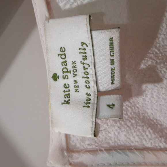 Kate Spade Watercolor Print Silky Peplum Top Size 4 - Picture 3 of 8